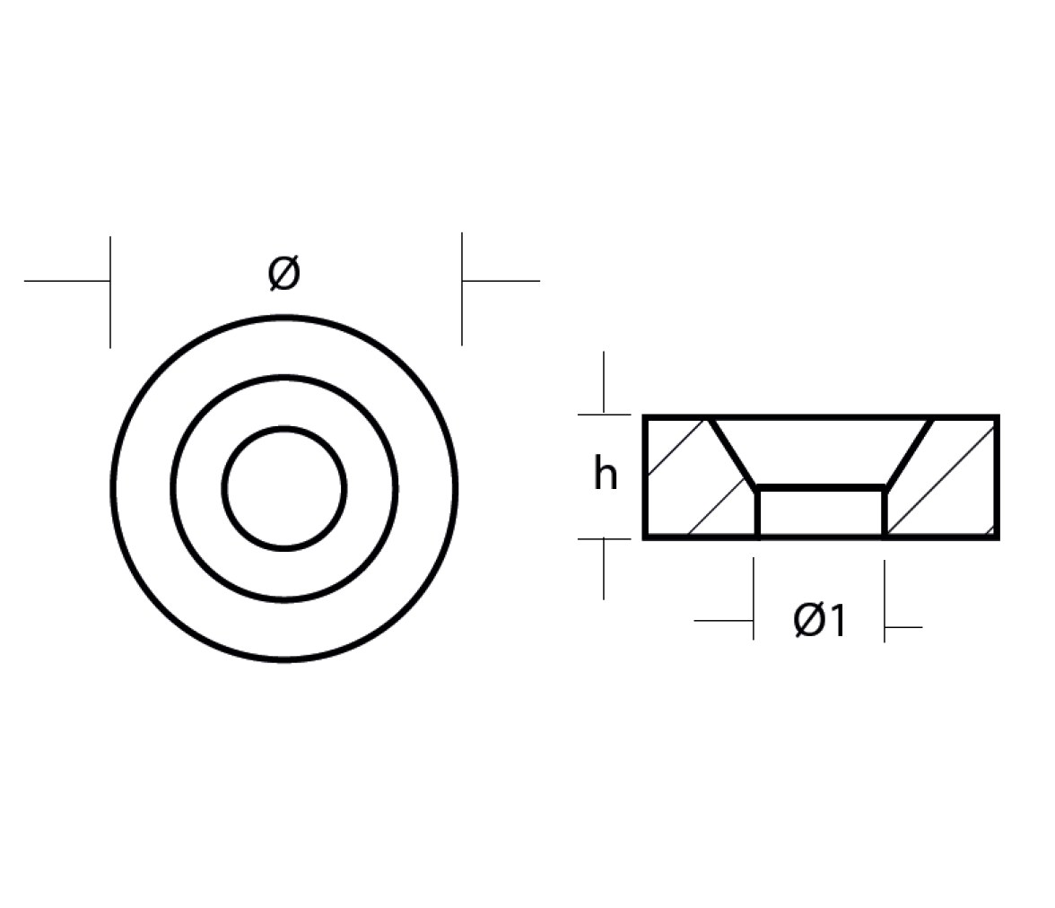 Tecnoseal Ánodo de Botón Suzuki