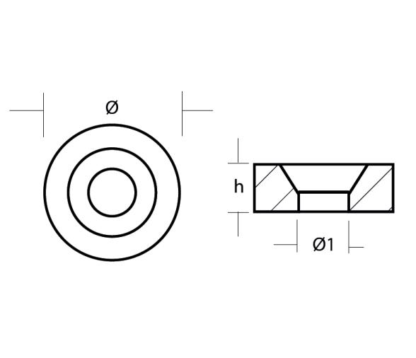 Tecnoseal Ánodo de Botón Suzuki