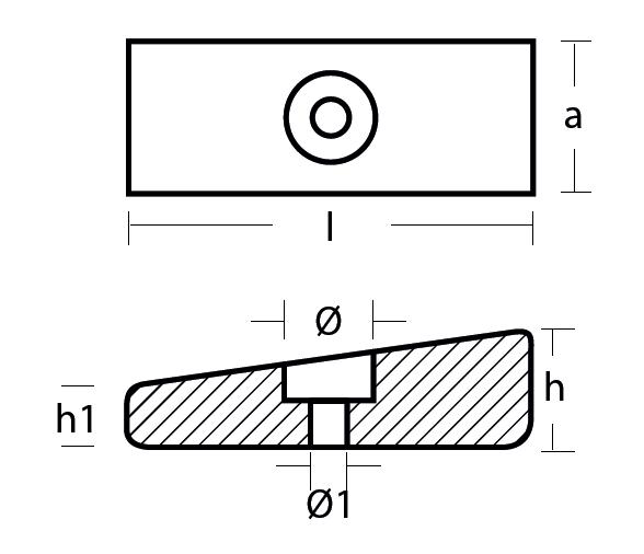 Tecnoseal Ánodo de cola de Honda