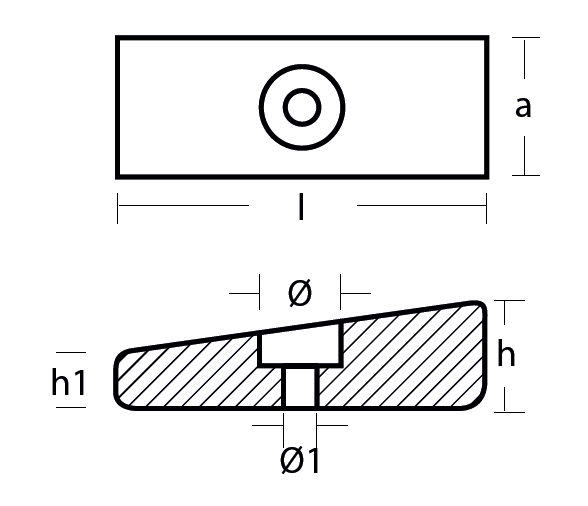 Tecnoseal Ánodo de Cuña de Honda