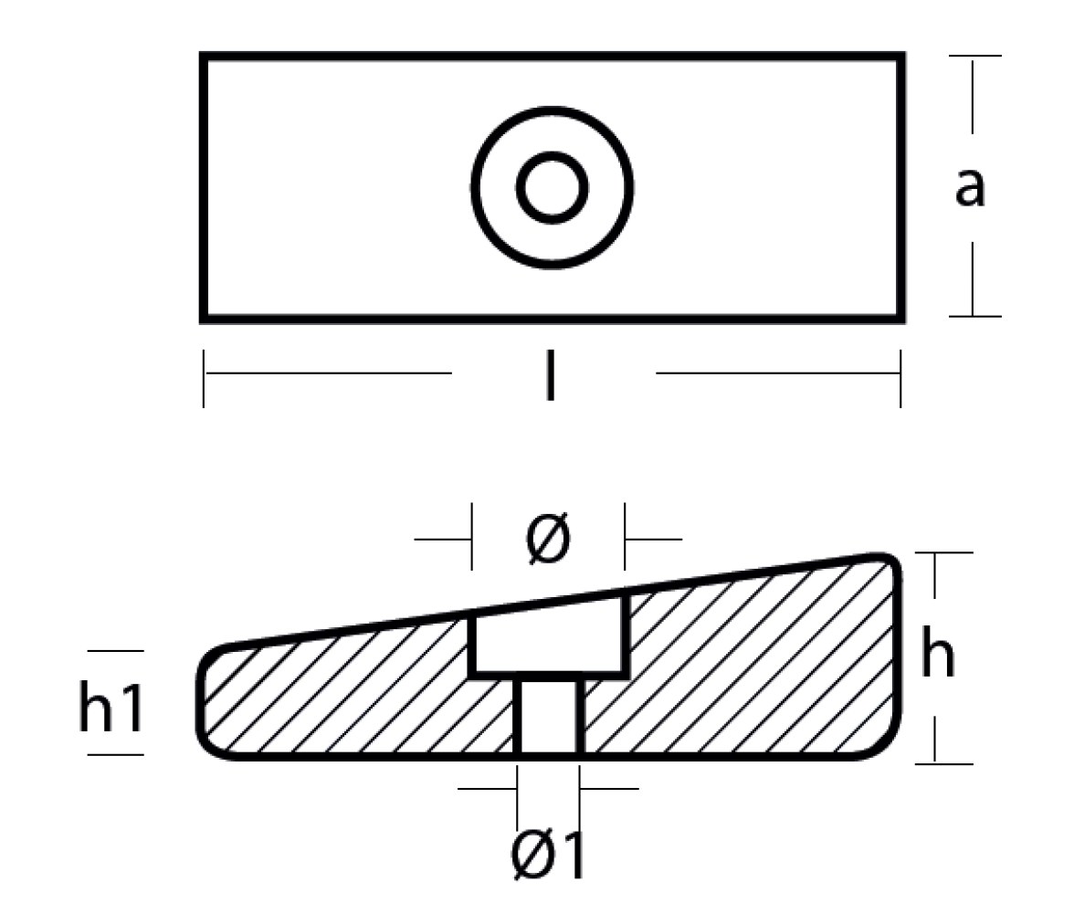 Tecnoseal Ánodo de Cuña Mercury