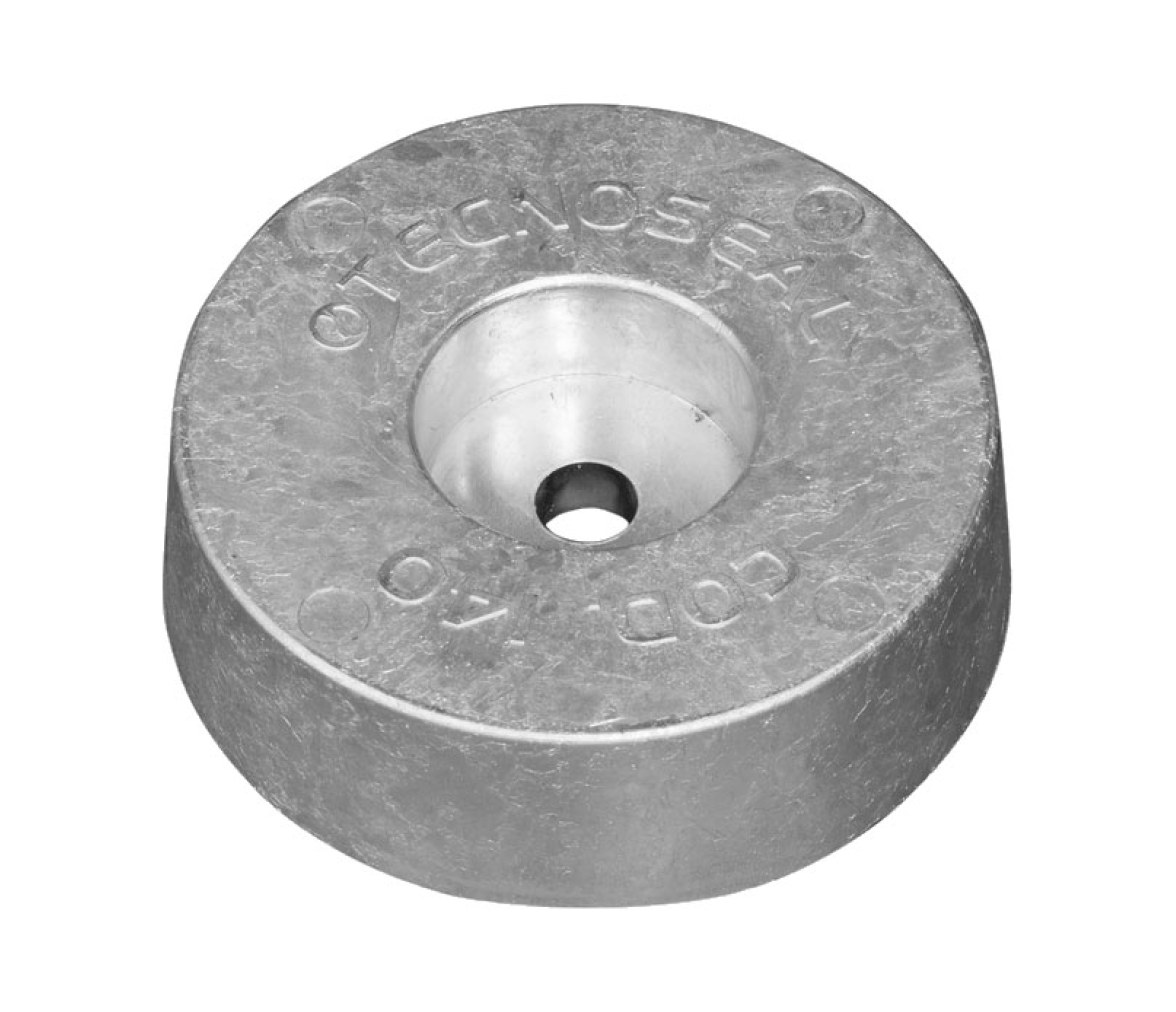 Tecnoseal Ánodo de Disco de Aluminio para Popa