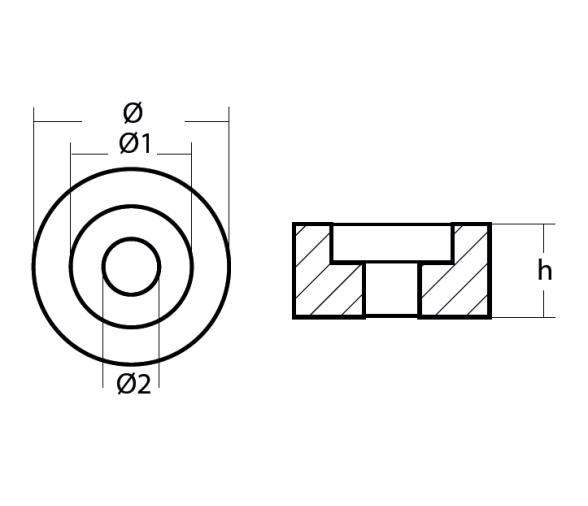 Tecnoseal Ánodo de Arandela Suzuki