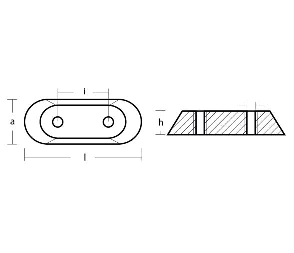 Tecnoseal Ánodo de Placa Pequeña Honda