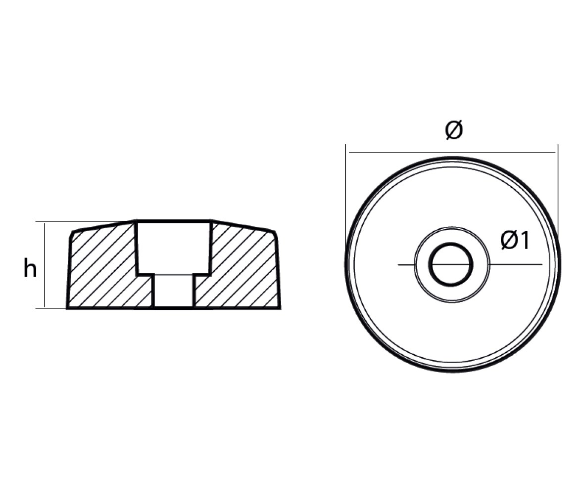 Tecnoseal Anodos Flex-o-fold Lateral Redondo