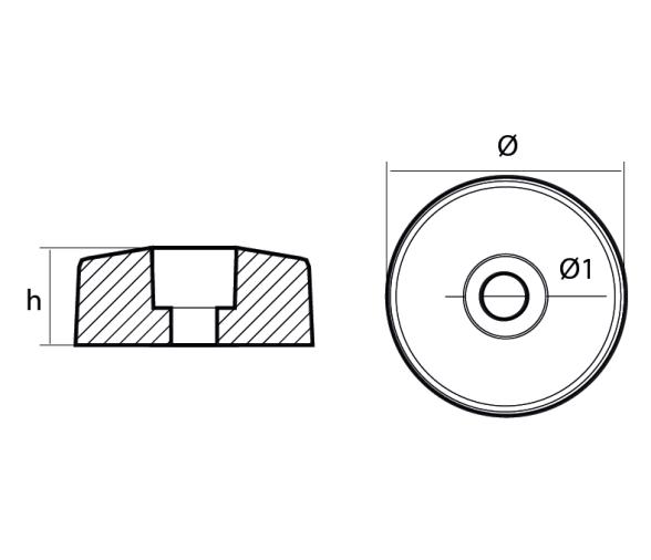 Tecnoseal Anodos Flex-o-fold Lateral Redondo