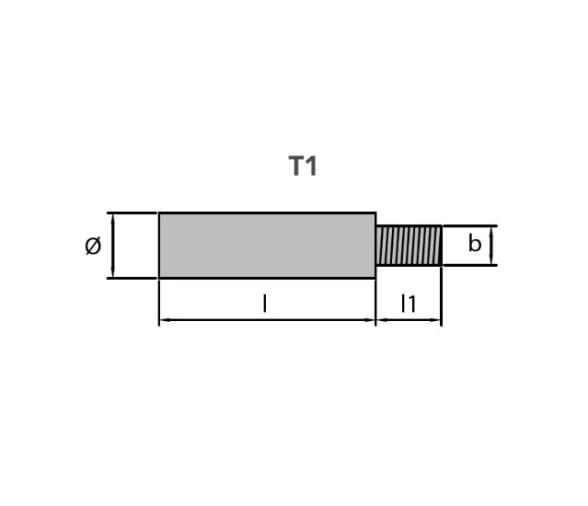 Tecnoseal Anodo para Enfriador de Motor para Yanmar M8 x 11