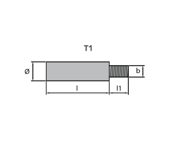 Tecnoseal Anodo para Enfriador de Motor para Yanmar M8 x 11