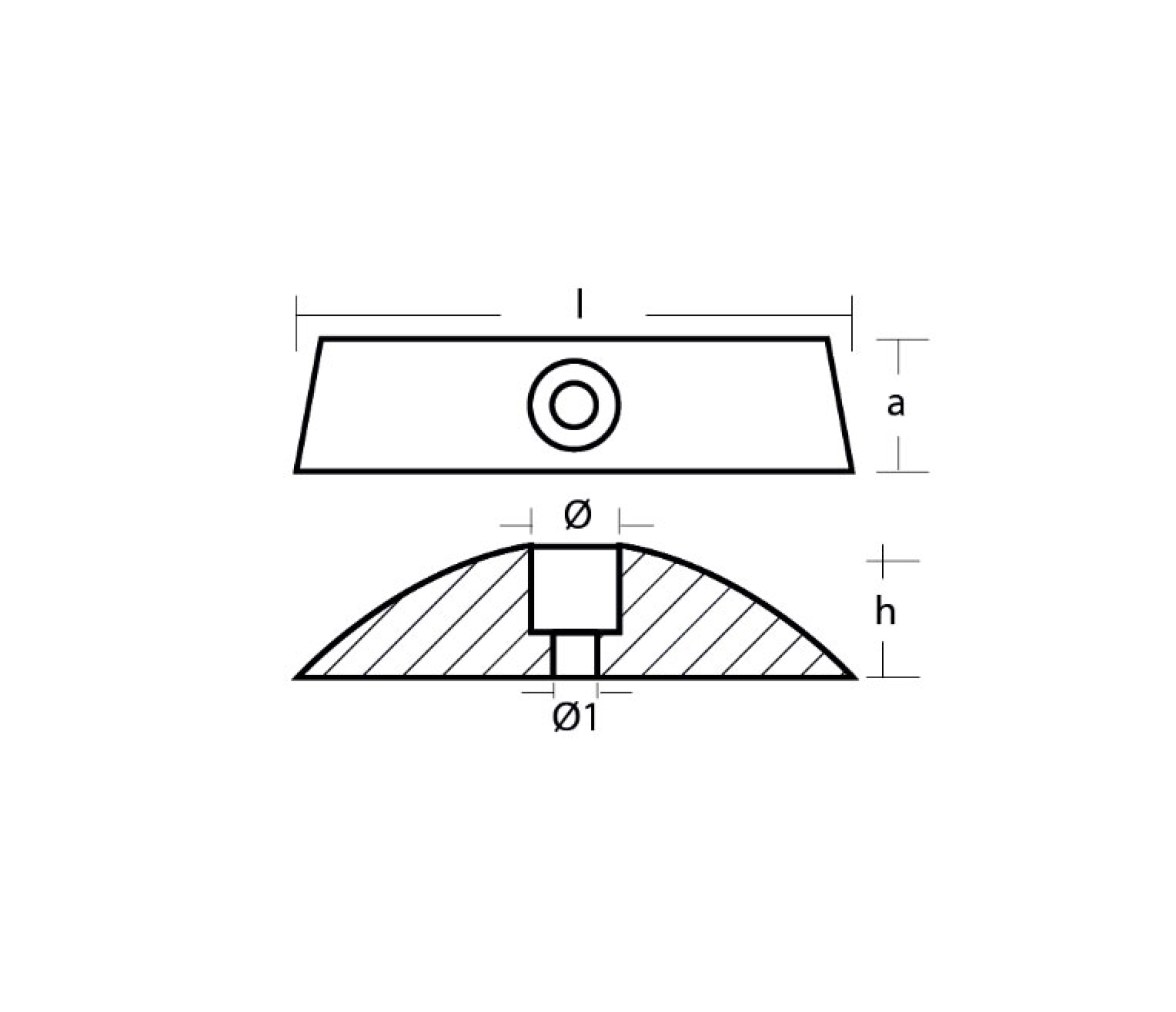 Tecnoseal Anodo para Helice Plegable de Velero