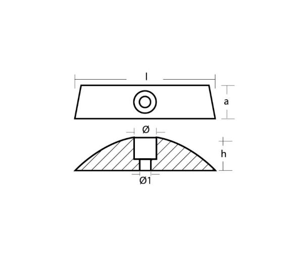 Tecnoseal Anodo para Helice Plegable de Velero