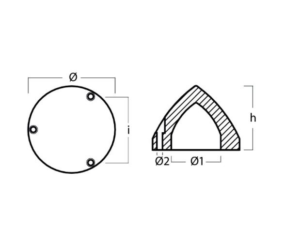 Tecnoseal Anodo para Helice Plegable Max-Prop-8