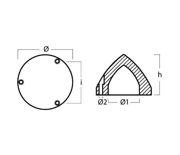 Tecnoseal Anodo para Helice Plegable Max-Prop-8