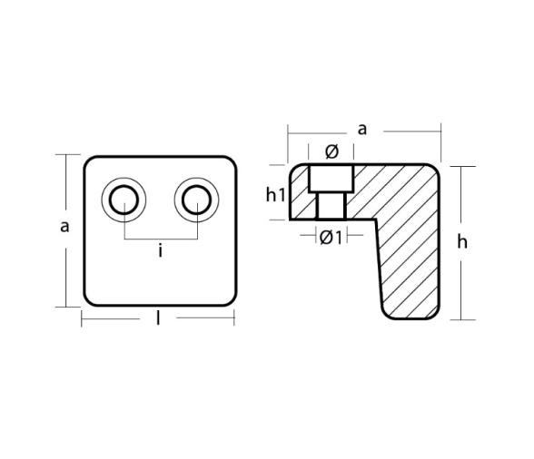 Tecnoseal Anodo para Trim Volvo