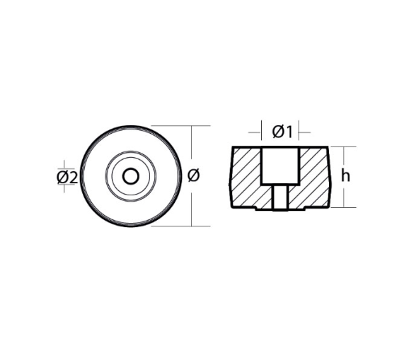 Tecnoseal Ánodo para Turbina Castoldi