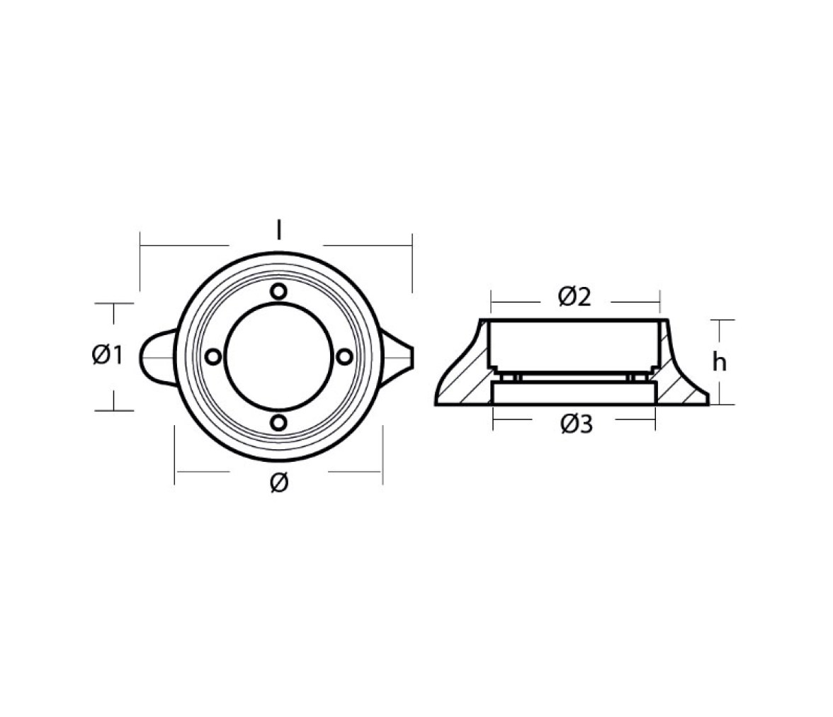 Tecnoseal Anodo Placa 110 Intraborda Velero