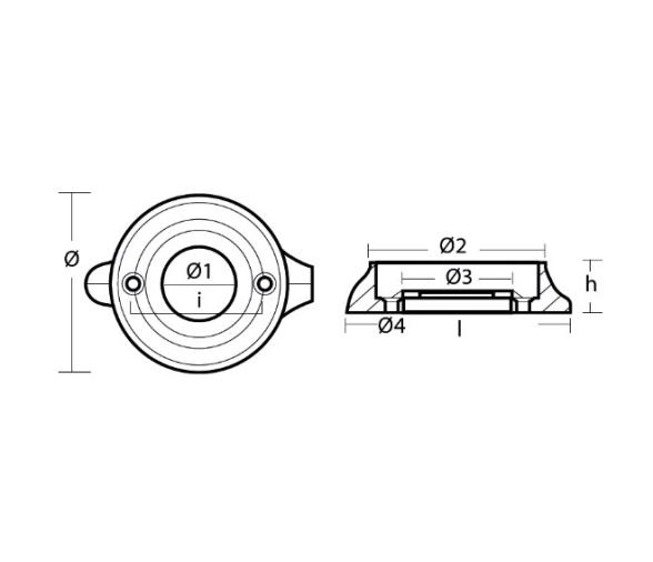 Tecnoseal Anodo Placa 120 Intraborda Velero Volvo