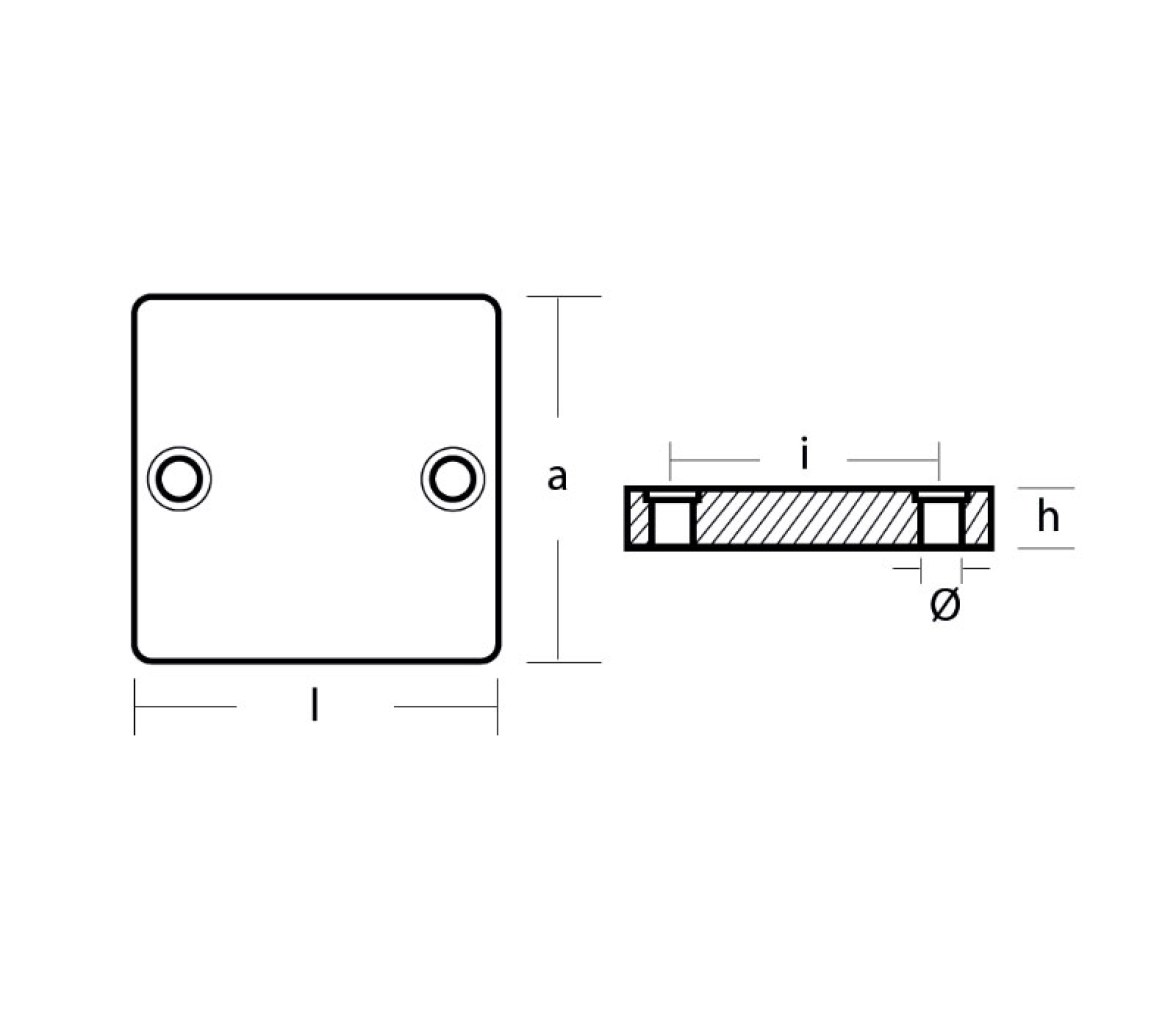 Tecnoseal Anodo Plaqueta Cola