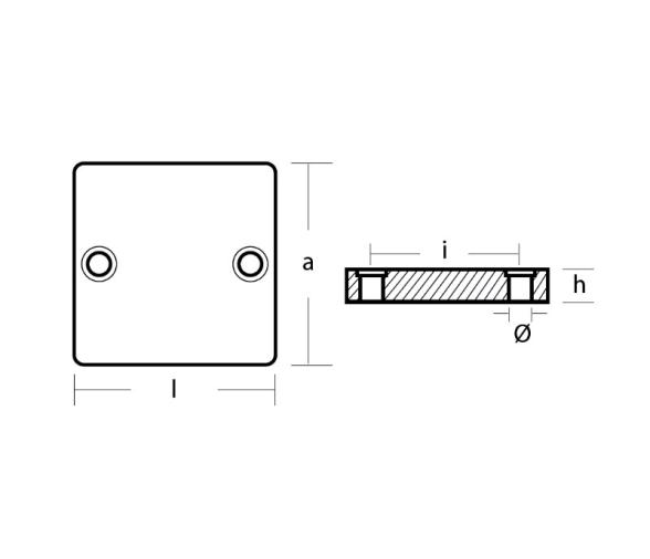 Tecnoseal Anodo Plaqueta Cola