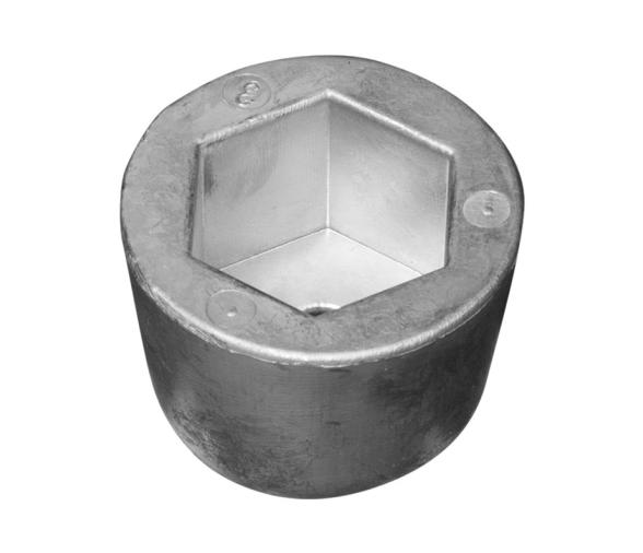 Tecnoseal Ánodo Sidepower - Tuerca Hélice Sleipner 10/15/20 HP