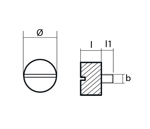 Tecnoseal Ánodo Volvo Penta para Hélice Plegable