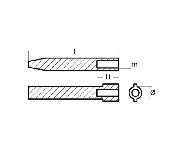 Tecnoseal Ánodo Yamaha Cilindro y Cárter