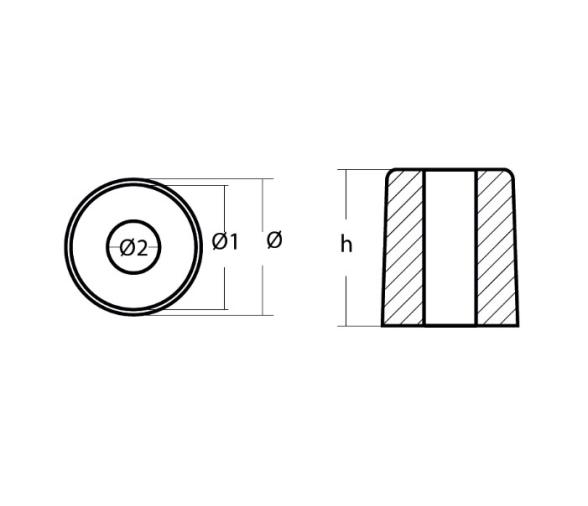 Tecnoseal Ánodo Yamaha Circuito Refrigeración