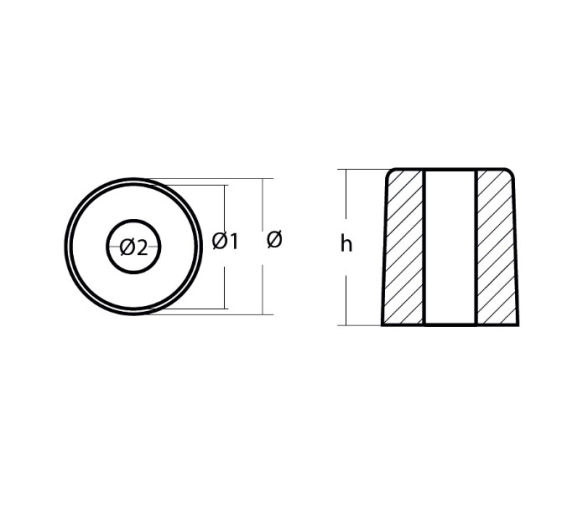 Tecnoseal Ánodo Yamaha Circuito Refrigeración