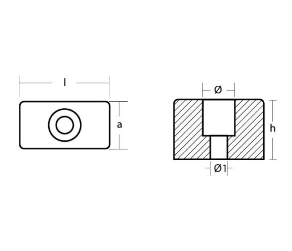 Tecnoseal Anodo Zinc 70-225HP