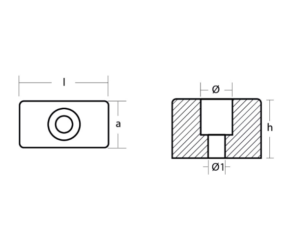 Tecnoseal Anodo Zinc 70-225HP
