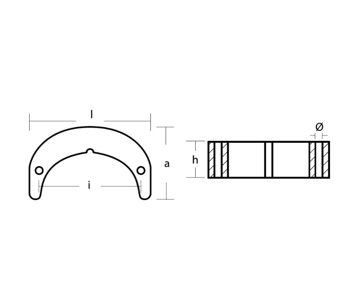 Tecnoseal Anodo Zinc 70-75Hp