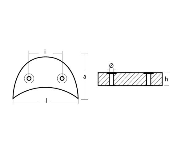 Tecnoseal Anodo Zinc para Motor V-4 140Hp.