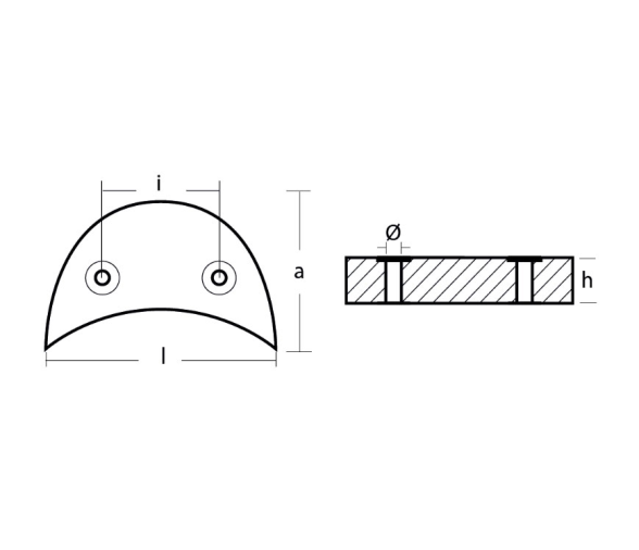 Tecnoseal Anodo Zinc para Motor V-4 140Hp.