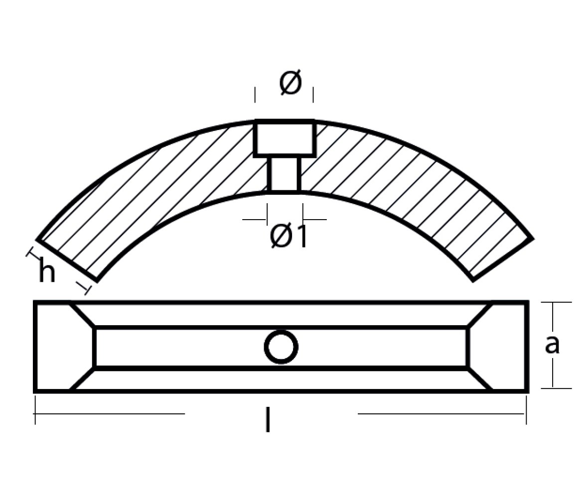 Tecnoseal Anodo Trio para Helices Plegables