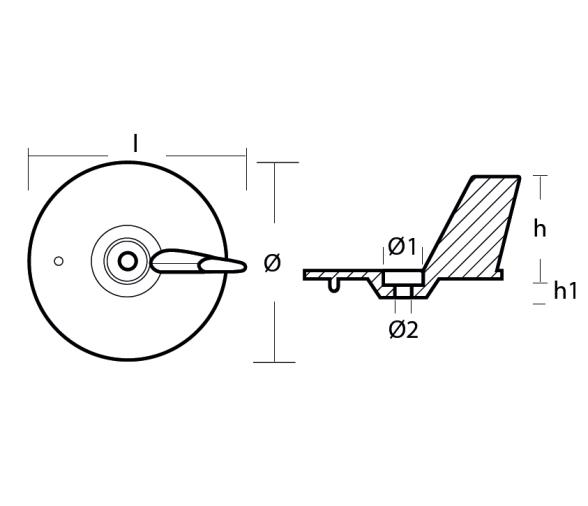 Tecnoseal Honda Ánodo de la Pestaña de Ajuste