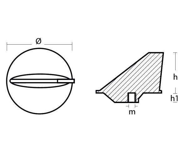 Tecnoseal Honda Ánodo para Pestaña de Ajuste
