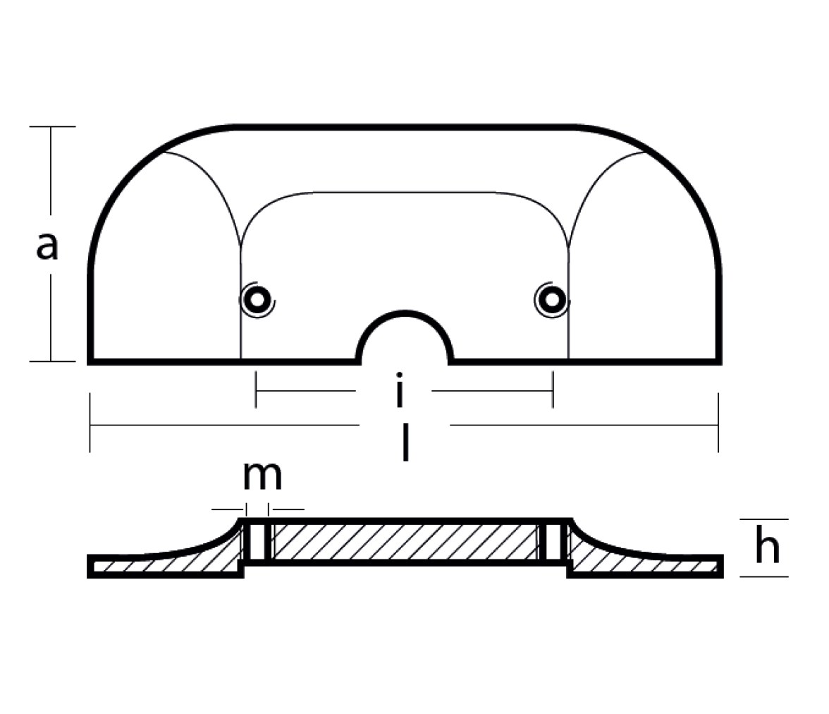 Tecnoseal Placa de Cavitación Mercruiser (Alpha one generation II)
