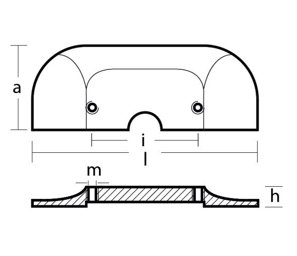 Tecnoseal Placa de Cavitación Mercruiser (Alpha one generation II)
