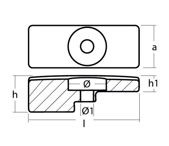 Tecnoseal Placa para Fueraborda Ánodo Suzuki