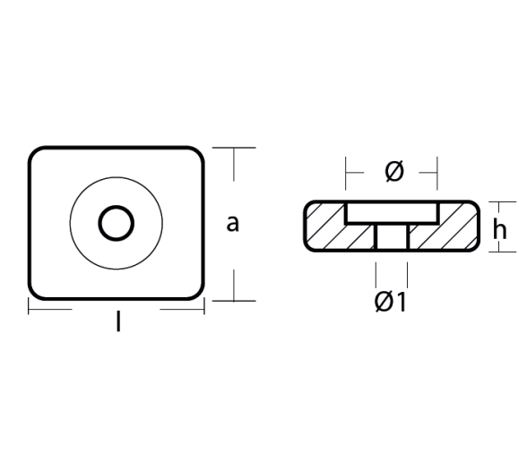 Tecnoseal Placa Pequeña Honda para el Casco y el Soporte