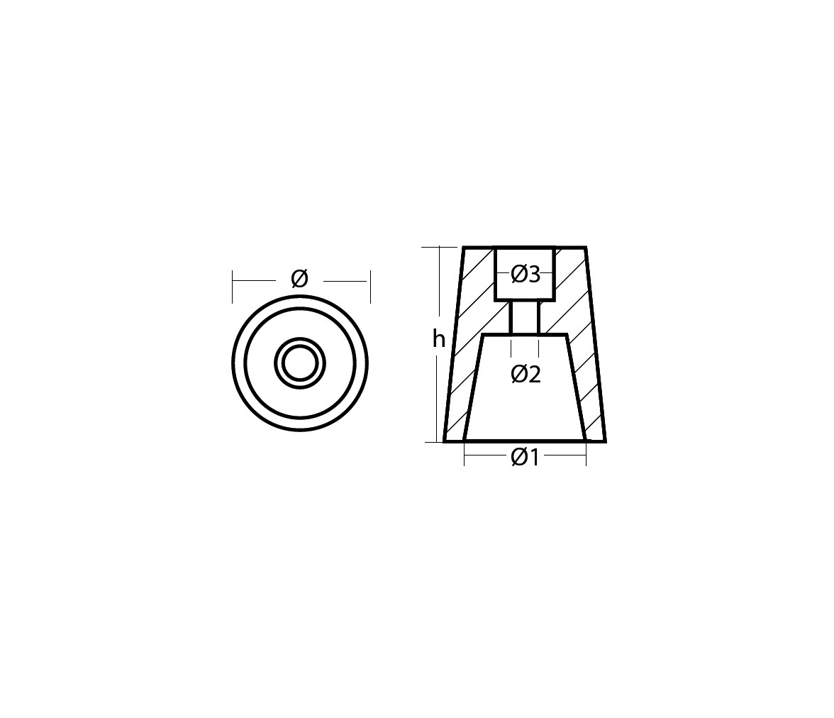Tecnoseal Ánodo cónico Radice