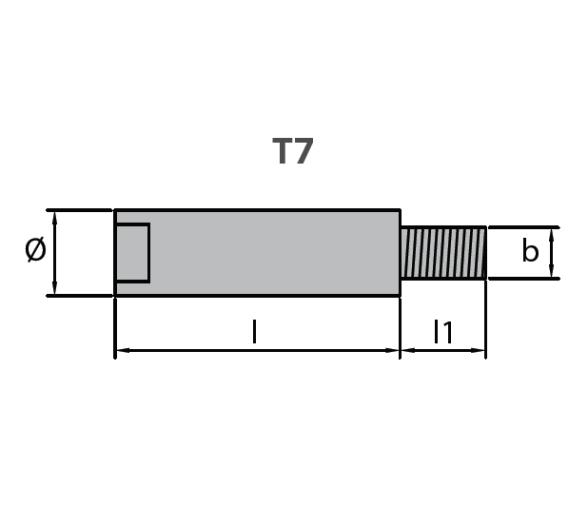 Tecnoseal Yanmar Diametro 20mm Ánodo Lápiz
