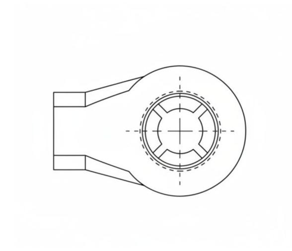 Terminal Plástico BSP para Resortes de Gas