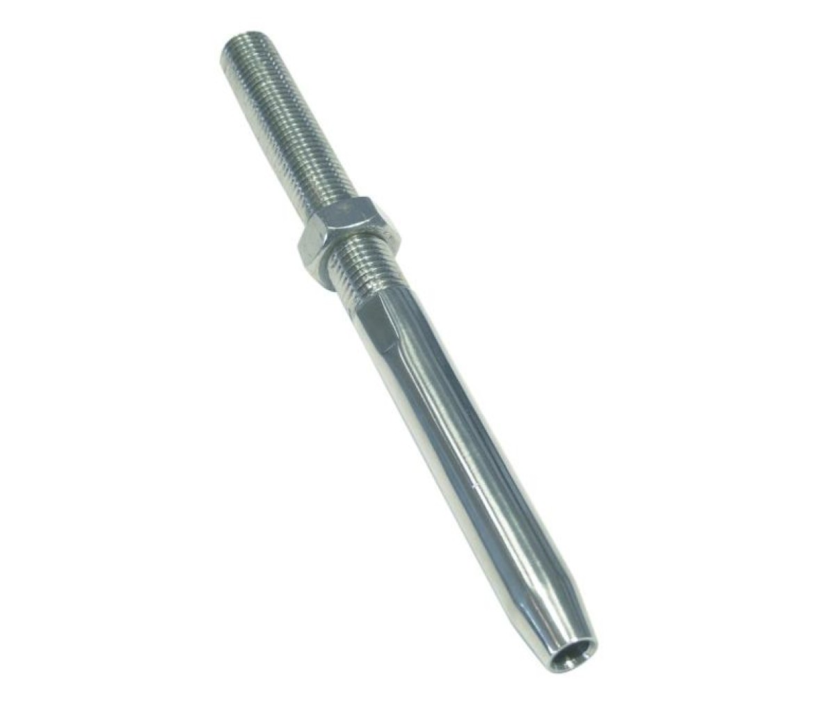 Terminal Roscado para Prensar Rosca Derecha Inox 316
