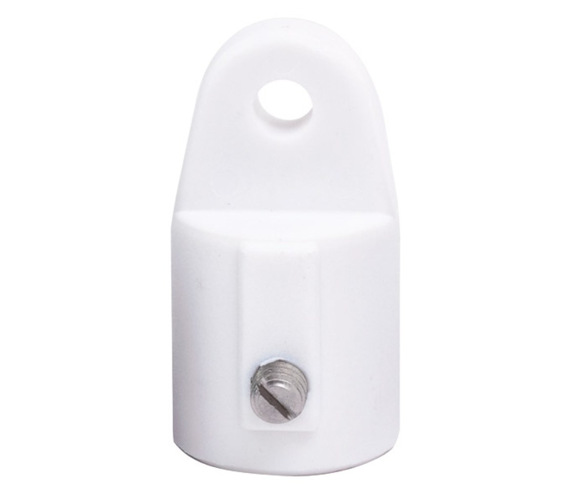 Terminal Externo Toldo Nylon Blanco con Tornillo