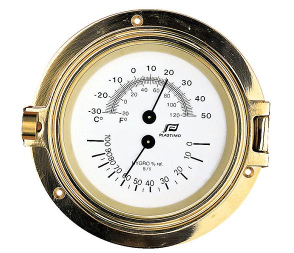 Higrometro-Termometro Laton 4,5 Plastimo