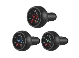 Termómetro, Voltimetro y Puerto USB Conexión Mechero