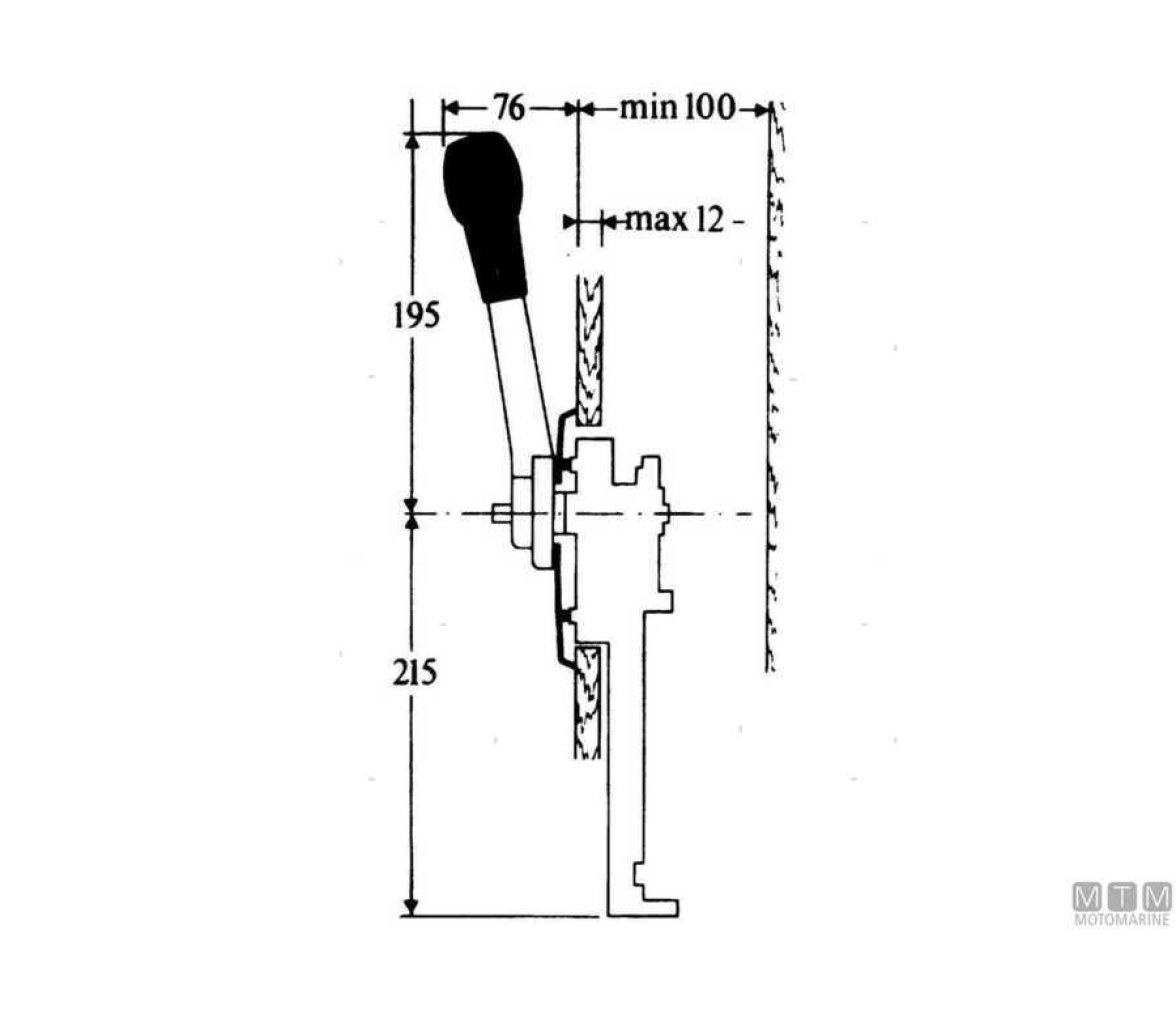 TFX TELEFLEX 700SS Mando Motor Lateral con Doble Función