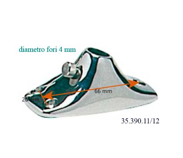 Tintero Base para Asta de Bandera en Acero Inoxidable