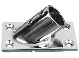 Tintero Candelero Base Rectangular 45 Grados 25 mm