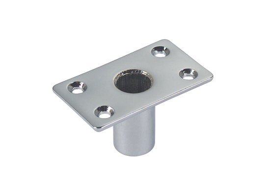 Chromed Brass rowlock socket 12mm